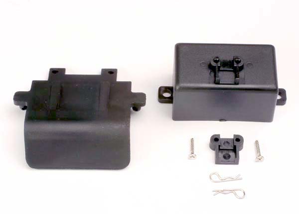 Bumper (rear)/ battery box/ body clips (2), EZ-Start® mount, 3x10CST (2) - Xtreme RC