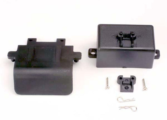 Bumper (rear)/ battery box/ body clips (2), EZ-Start® mount, 3x10CST (2) - Xtreme RC