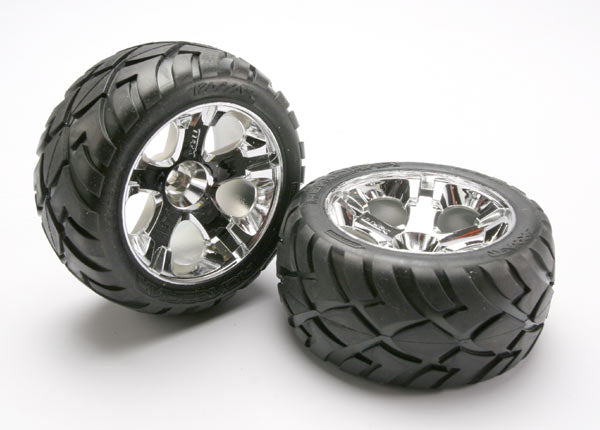 Tires & wheels, assembled, glued - Xtreme RC
