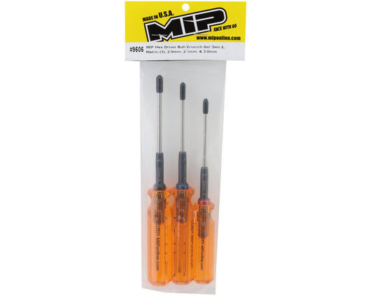 Hex Driver Ball Wrench Set Gen 2, Metric (3), 2.0mm, 2.5mm, & 3.0mm