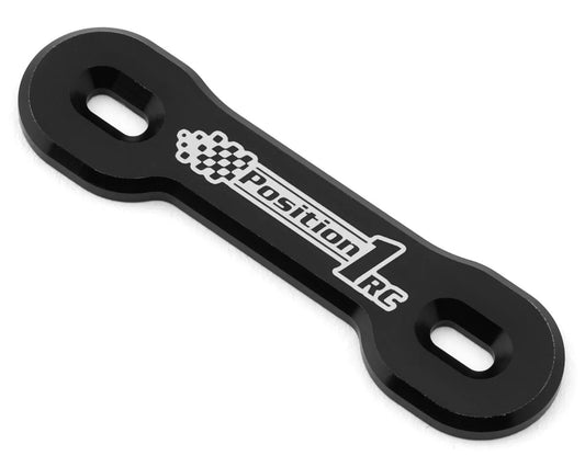 Position 1 RC Universal Aluminum One Piece Wing Button Plate (Black) - Xtreme RC