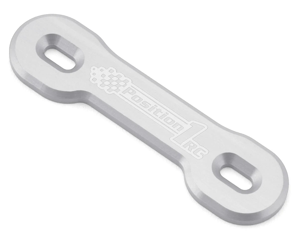 Position 1 RC Universal Aluminum One Piece Wing Button Plate (Silver) - Xtreme RC