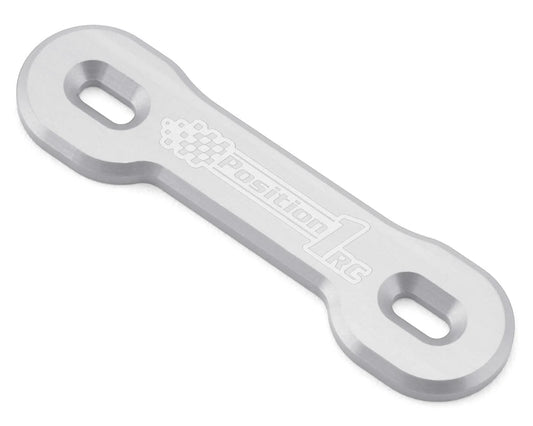 Position 1 RC Universal Aluminum One Piece Wing Button Plate (Silver) - Xtreme RC