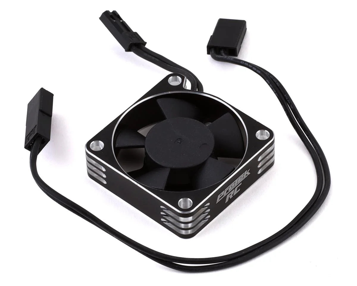 ProTek RC 35x35x10mm Aluminum High Speed HV Cooling Fan (Silver/Black) - Xtreme RC