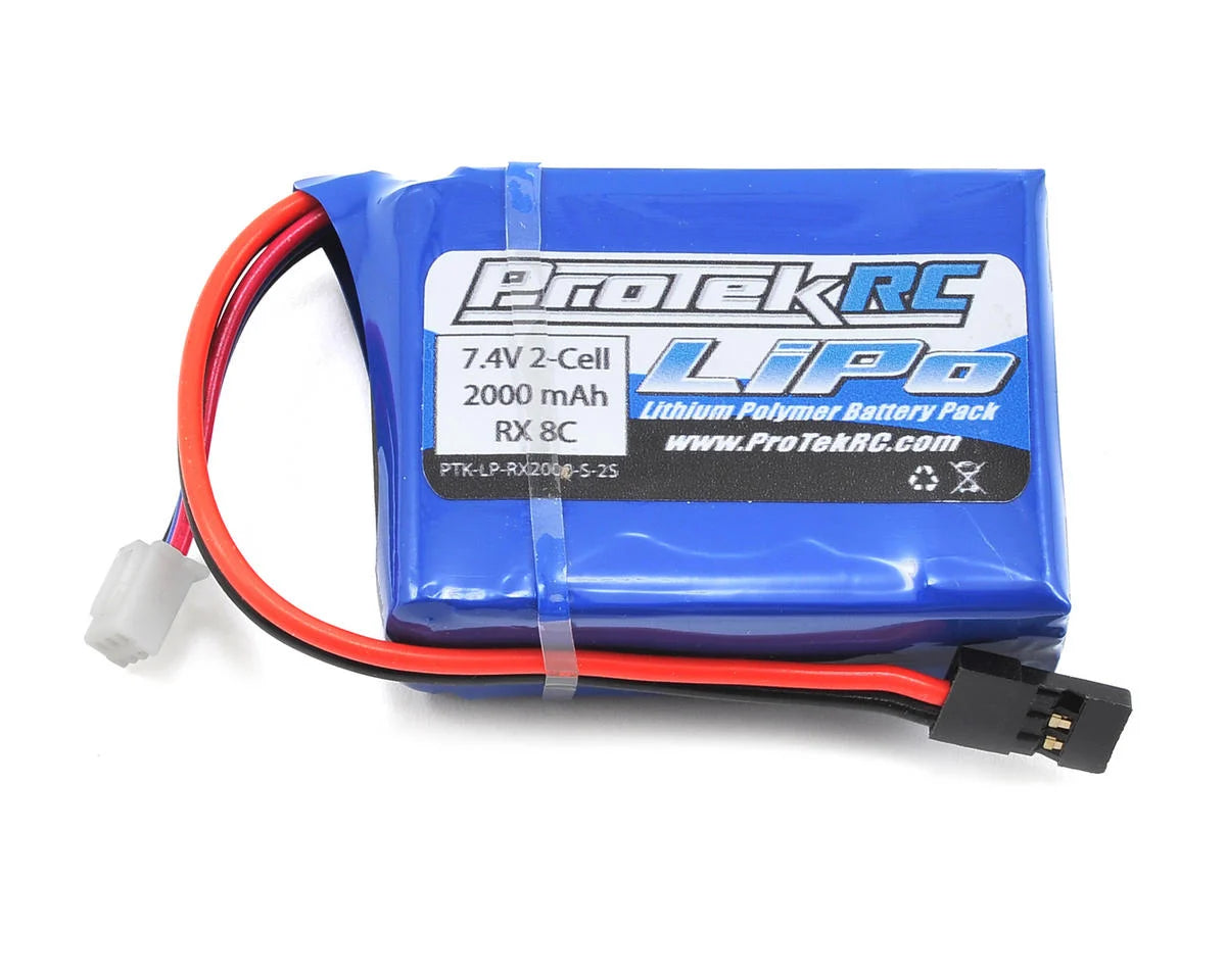 ProTek RC LiPo Losi 8IGHT Receiver Battery Pack (7.4V/2000mAh) (w/Balancer Plug) - Xtreme RC