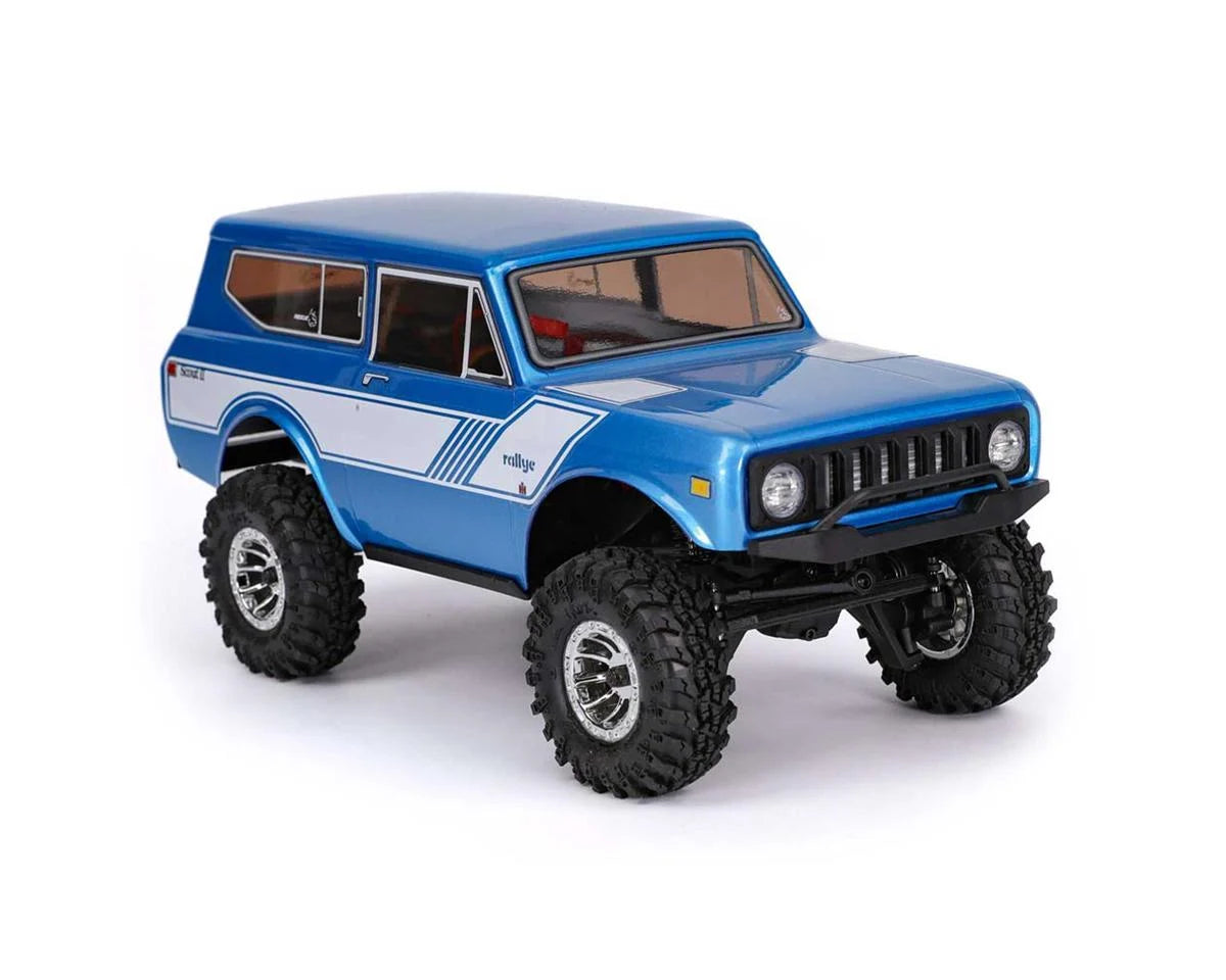 Redcat Ascent-18 International Scout II 1/18 4WD RTR Rock Crawler (Blue) w/2.4GHz Radio, Battery & Charger - Xtreme RC