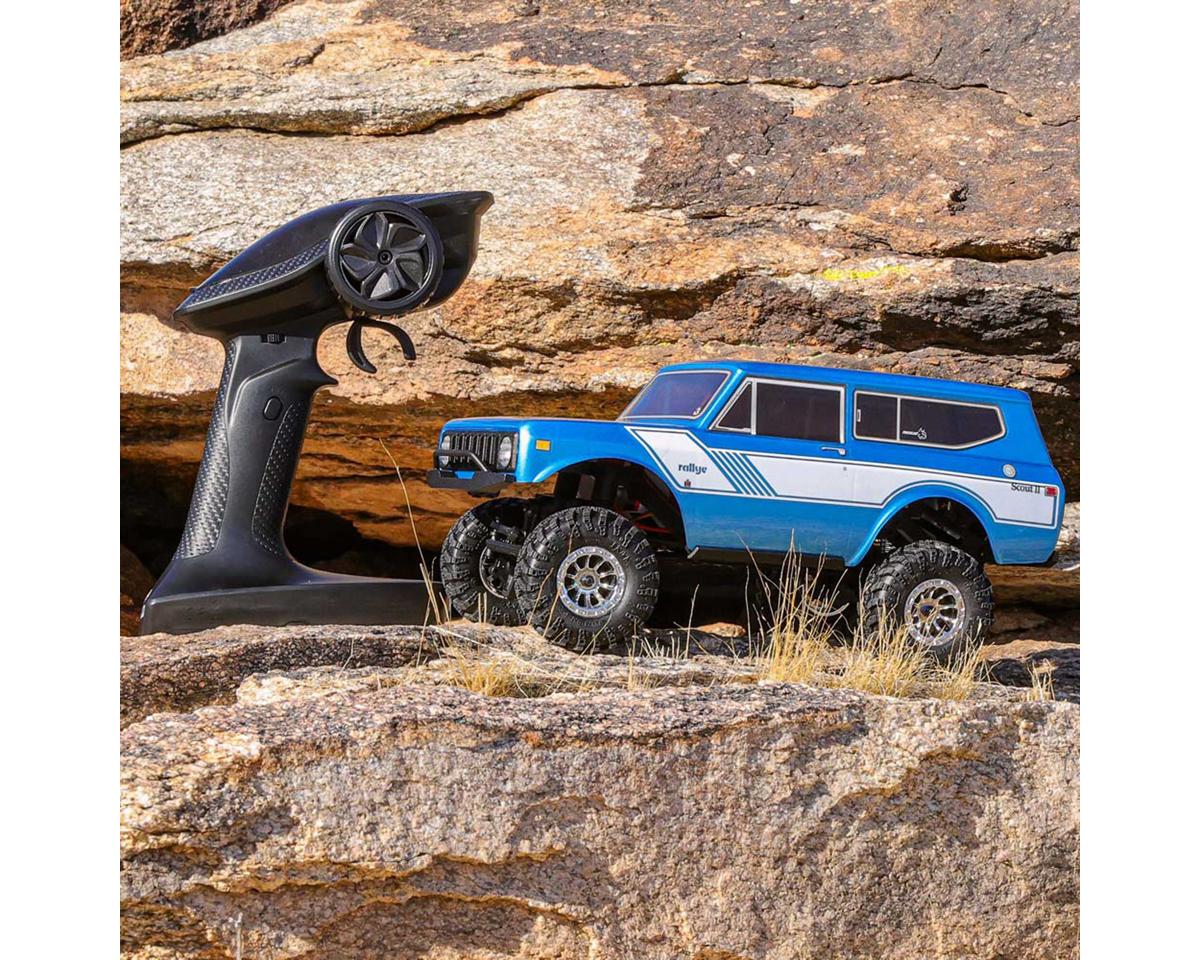 Redcat Ascent-18 International Scout II 1/18 4WD RTR Rock Crawler (Blue) w/2.4GHz Radio, Battery & Charger - Xtreme RC