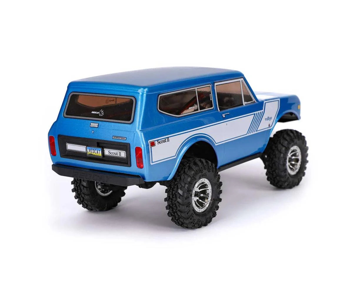 Redcat Ascent-18 International Scout II 1/18 4WD RTR Rock Crawler (Blue) w/2.4GHz Radio, Battery & Charger - Xtreme RC