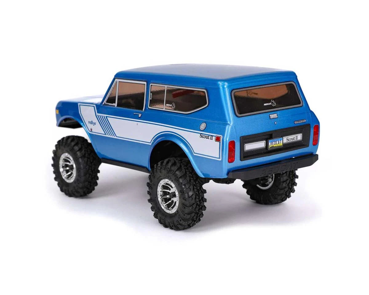 Redcat Ascent-18 International Scout II 1/18 4WD RTR Rock Crawler (Blue) w/2.4GHz Radio, Battery & Charger - Xtreme RC