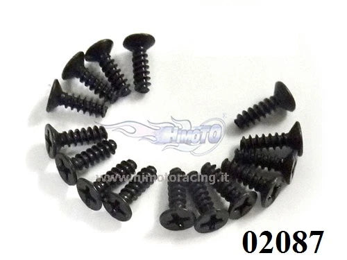 02087 Himoto TPE3*10 FH Screws 15P