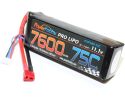 7600mAh 11.1V 3S 75C LiPo Battery with Hardwired T-Plug Connector - Xtreme RC
