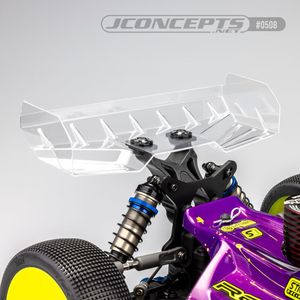 J Concepts Finnisher Polycarbonate Pre-Trimmed 1/8th Rear Wing, 1.5mm Thickness, Fits 1/8th Off-Road Buggies - Xtreme RC