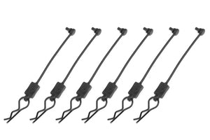 Body Clip Retainer w/ Body Clip Black, for Kagama - Xtreme RC
