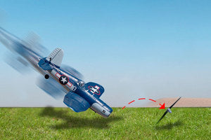 F4U Corsair Jolly Rogers Micro RTF Airplane with PASS (Pilot Assist Stability Software) System - Xtreme RC