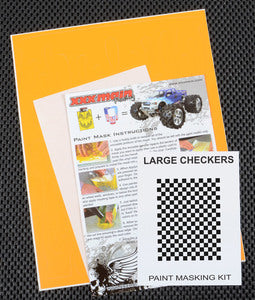 Large Checkers Paint Mask - Xtreme RC