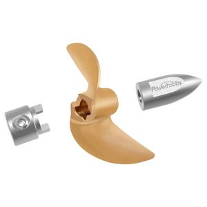 Power Hobby 42x60mm Brass Prop Set SS Bullet Nut Drive Dog, for Traxxas M41 / Spartan - Xtreme RC