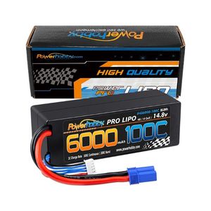 4S 14.8v 6000mAh 100C LiPo Battery w/ EC5 Hard Case 4-cell - Xtreme RC