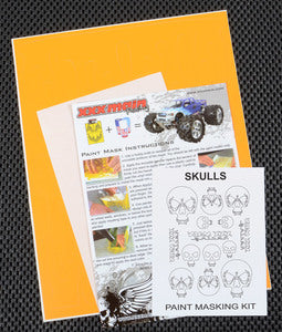 XXX Main Racing Skulls Paint Mask - Xtreme RC