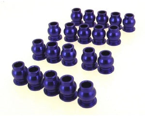 Blue Aluminum Hollow Ball Set (20) for Axial AX10, SCX10, Yeti, Scorpion - Xtreme RC