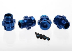 WHEEL HUB/NUTS 17MM SPLND XO-1 BLUE - Xtreme RC