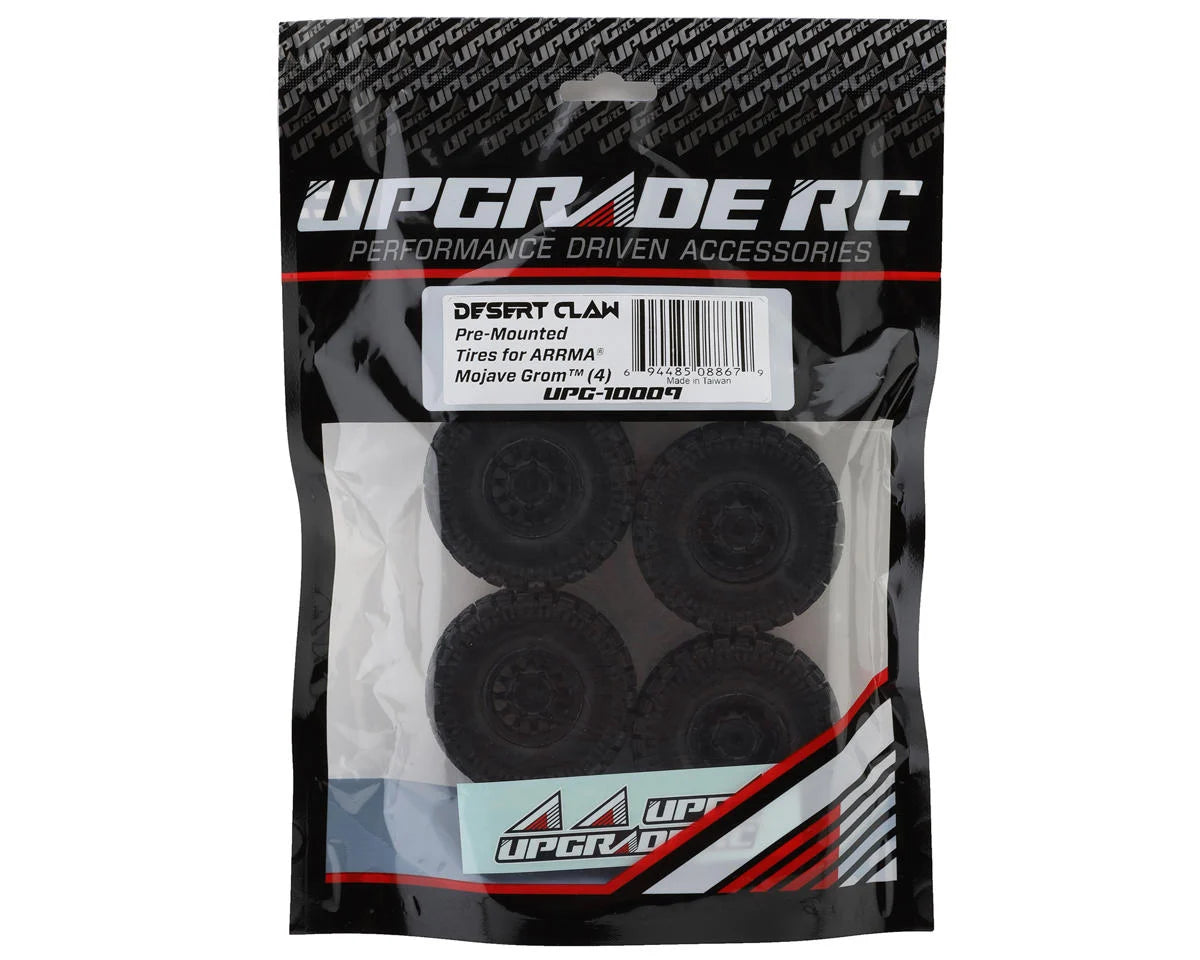 UpGrade RC Desert Claw Pre-Mounted Tires for ARRMA® Mojave Grom™ (4) - Xtreme RC