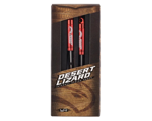 Yeah Racing Desert Lizard Piggyback Shocks w/Reservoir (Red) (2) (100mm - Xtreme RC